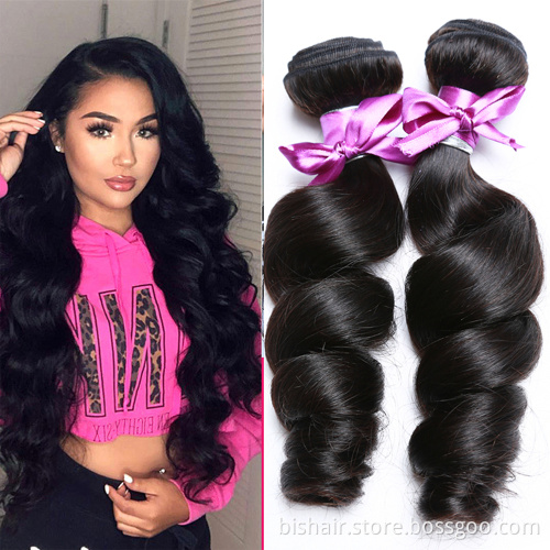 wholesale top quality 8a 9a 10a loose wave human hair bundles for black women cheapest virgin cuticle aligned brazilian hair